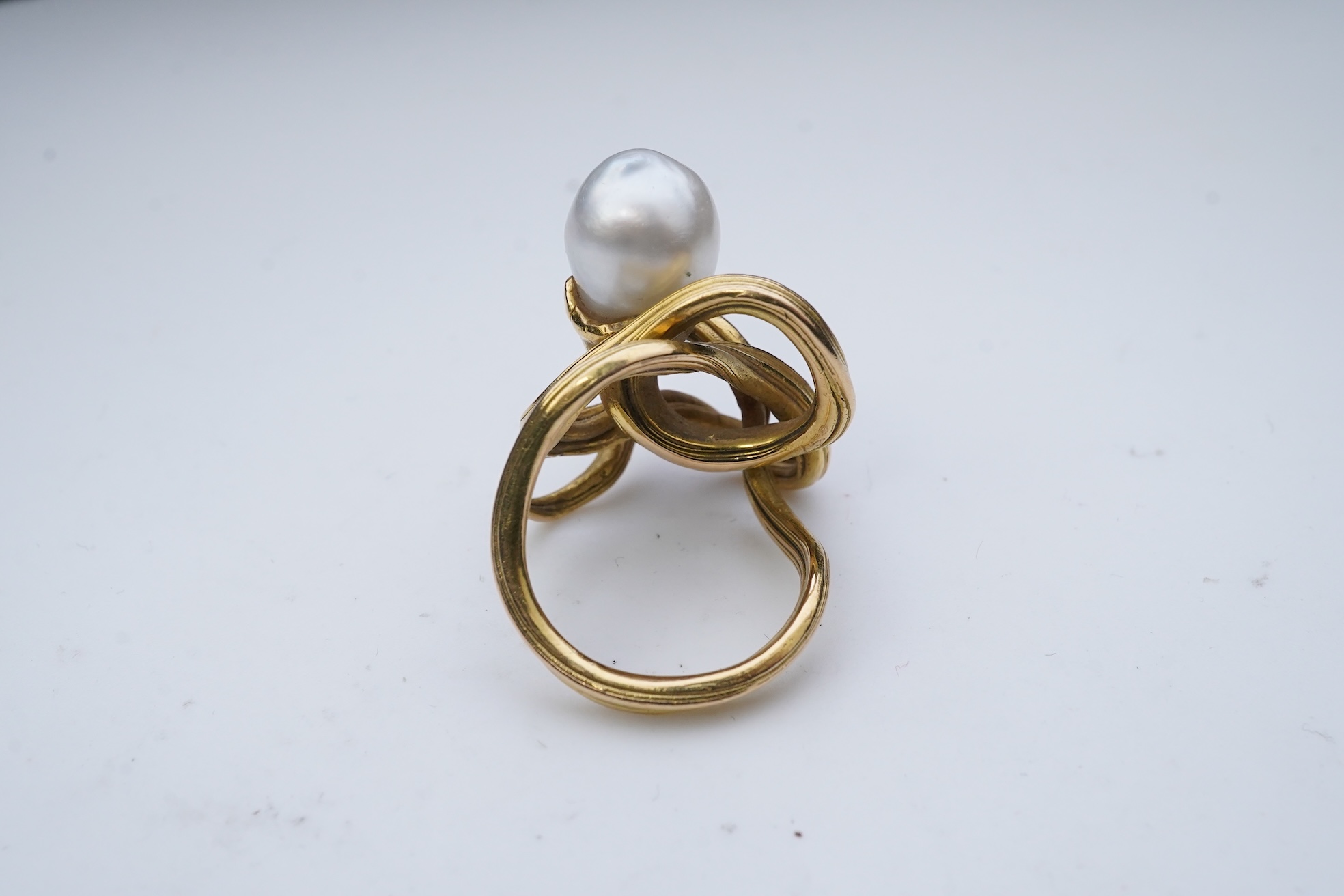 A pearl ring